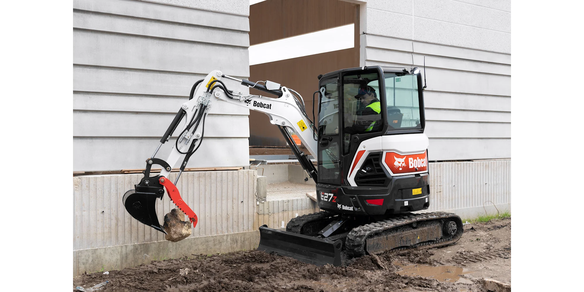 Bobcat gépi földmunka - rakodás