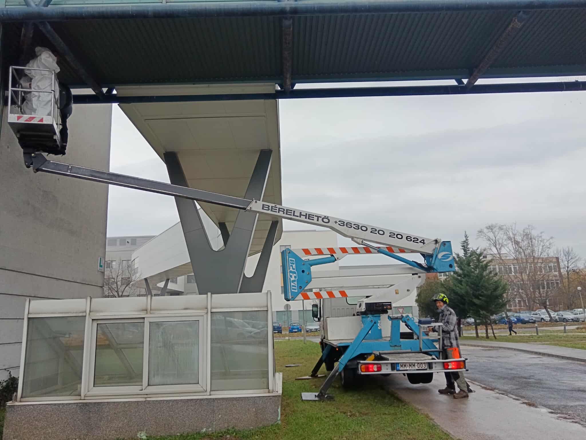 Emelőkosaras munka - magassági munkavégzés