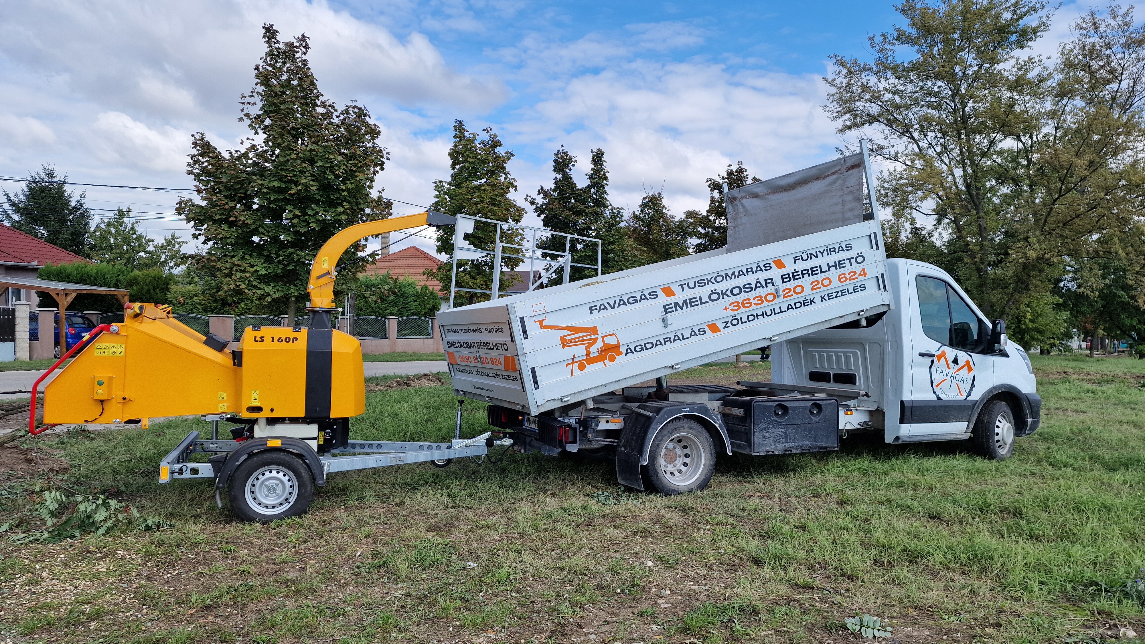 Favágás munkák - helyszíni kivitelezés