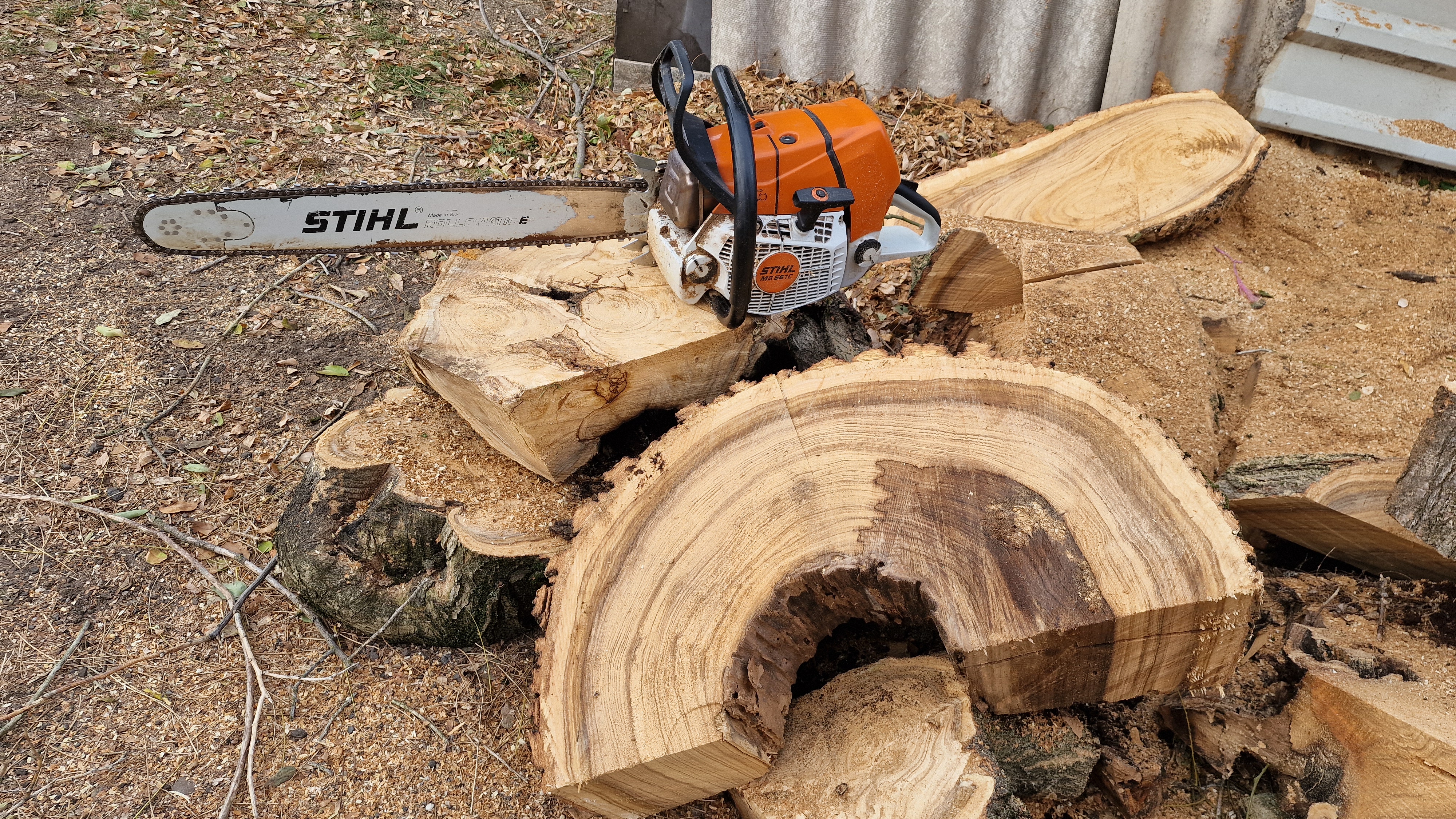 Favágás csapat - munkavégzés közben